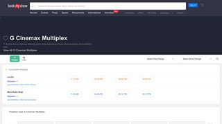 
                            4. G Cinemax Multiplex | Movie Showtimes Near You in Nedumkandam ...