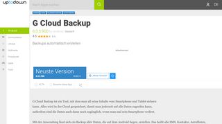 
                            13. G Cloud Backup 6.3.3.600 für Android - Download auf Deutsch