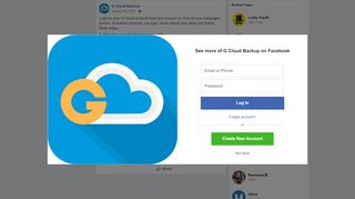 
                            8. G Cloud Backup - Login to your G Cloud account from any ...