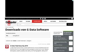 
                            6. G Data Software - Downloads und Programme - COMPUTER BILD
