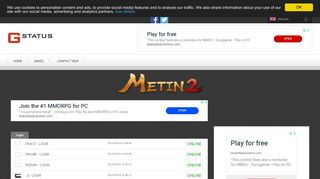 
                            9. G-STATUS | METIN2 Server Status