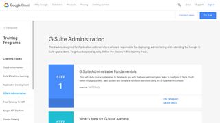 
                            5. G Suite Administration Training Program | Google Cloud
