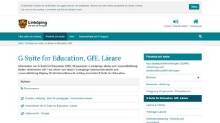 
                            10. G Suite for Education, GfE - linkoping.se - Linköpings kommun