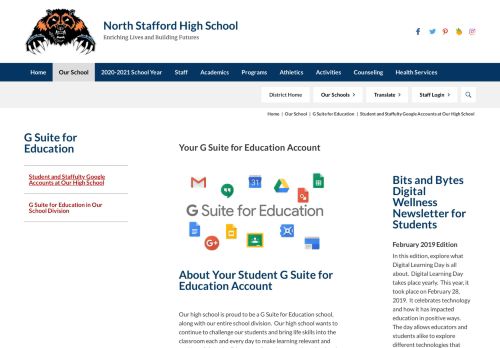
                            8. G Suite for Education / Student and Staffulty Google Accounts at Our ...