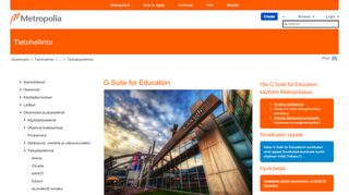 
                            8. G Suite for Education - Tietohallinto - Metropolia Confluence