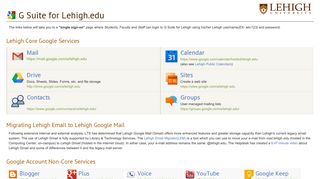 
                            13. G Suite for Lehigh