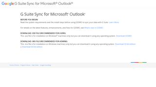 
                            11. G Suite Sync for Microsoft Outlook®