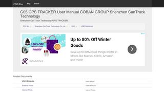 
                            10. G05 GPS TRACKER User Manual COBAN GROUP CO.,LTD ... - FCC ID