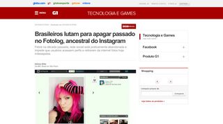 
                            11. G1 - Brasileiros lutam para apagar passado no Fotolog, ancestral do ...