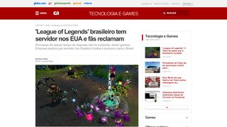 
                            11. G1 - 'League of Legends' brasileiro tem servidor nos EUA e fãs ...