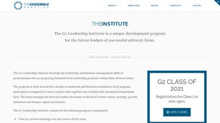 
                            13. G2 Leadership Institute | The Ensemble Practice