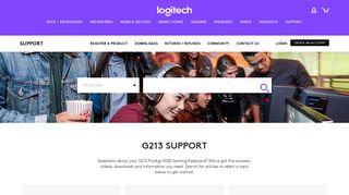 
                            2. G213 Prodigy RGB Gaming Keyboard - Logitech Support