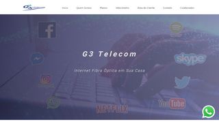 
                            4. G3 Telecom Seu Provedor de Internet Fibra Óptica