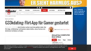 
                            7. G33kdating: Flirt-App für Gamer gestartet - COMPUTER BILD SPIELE