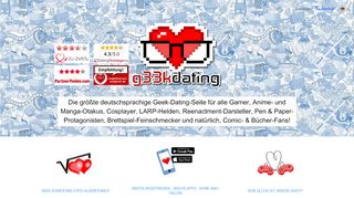
                            1. g33kdating.com - Die größte Single Börse für Gamer, Otakus, Cosplay...