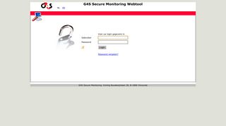 
                            4. G4S Secure Monitoring - Login