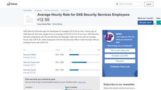 
                            12. G4S Security Services Wages, Hourly Wage Rate | PayScale