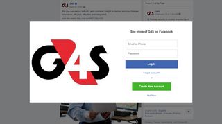 
                            10. G4S - We use our unique industry and customer insight to... | Facebook