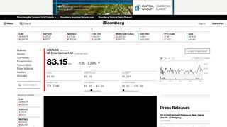 
                            12. G5EN:Stockholm Stock Quote - G5 Entertainment AB - Bloomberg ...