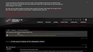 
                            2. G75vw black screen after windows update - ROG - Asus