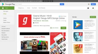 
                            8. Gaana Music - Hindi Tamil Telugu MP3 Songs Online – Apps on ...