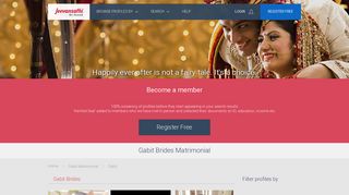 
                            8. Gabit Brides - Matrimony - Gabit Matrimonial Brides - Jeevansathi.com