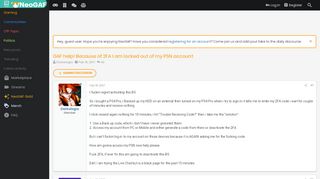 
                            8. GAF help! Because of 2FA I am locked out of my PSN account | NeoGAF