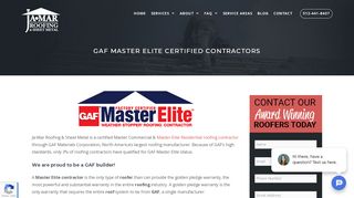 
                            8. GAF Master Elite Roofing - Ja-Mar Roofing & Sheet Metal