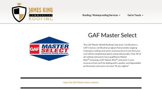 
                            5. GAF Master Select ⋆ James King Commercial Roofing