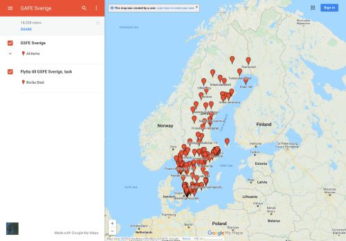 
                            11. GAFE Sverige - Google My Maps