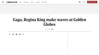 
                            11. Gaga, Regina King make waves at Golden Globes | People ...