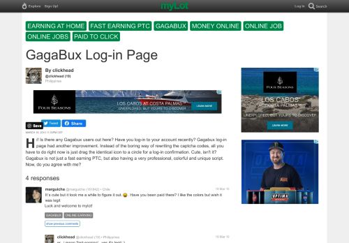 
                            2. GagaBux Log-in Page / myLot
