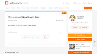 
                            6. Gagal Log in Joox - Mi A1 - Mi Community - Xiaomi