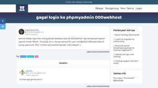 
                            11. gagal login ke phpmyadmin 000webhost | Forum Programmer Indonesia ...