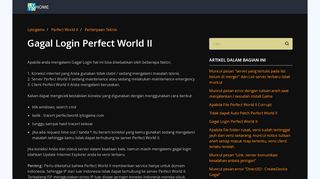 
                            10. Gagal Login Perfect World II – Lytogame