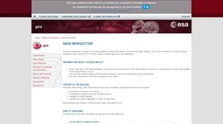 
                            6. Gaia Newsletter - Cosmos