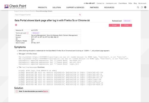 
                            12. Gaia Portal shows blank page after log in with Firefox 5x or Chrome 66