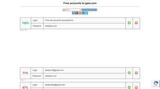 
                            10. gaia.com - free accounts, logins and passwords