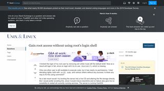 
                            8. Gain root access without using root's login shell - Unix & Linux ...