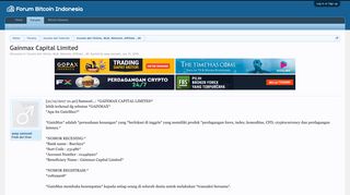 
                            5. Gainmax Capital Limited | Forum Bitcoin Indonesia