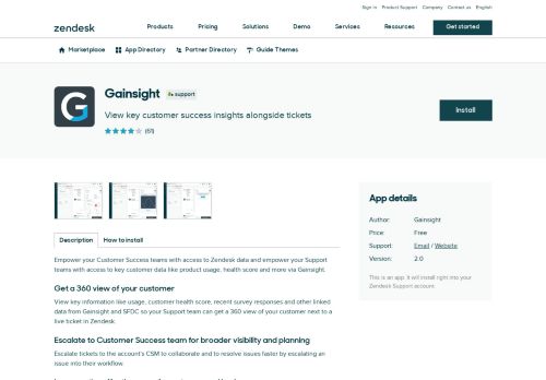 
                            4. Gainsight App Integration with Zendesk Support