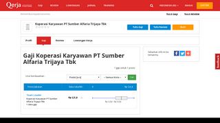 
                            8. Gaji Koperasi Karyawan PT Sumber Alfaria Trijaya Tbk | Qerja