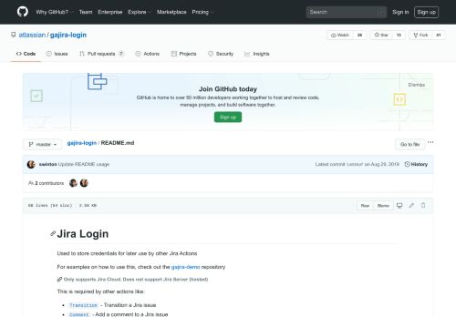 
                            8. gajira-login/README.md at master · atlassian/gajira-login · GitHub