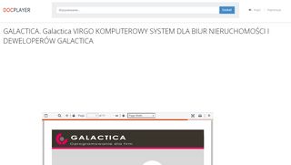 
                            7. GALACTICA. Galactica VIRGO KOMPUTEROWY SYSTEM DLA BIUR ...