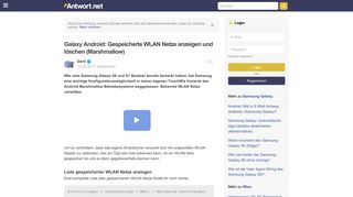 
                            10. Galaxy Android: Gespeicherte WLAN Netze anzeigen und löschen ...