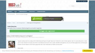 
                            5. Galaxy GmbH Webhosting noch verfügbar? | Hosttalk.de | Antworten ...