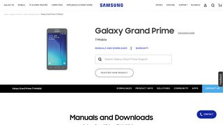 
                            3. Galaxy Grand Prime (T-Mobile) | Owner Information ... - Samsung