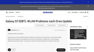 
                            10. Galaxy S7 (DBT): WLAN Probleme nach Oreo Update – Seite 9 ...