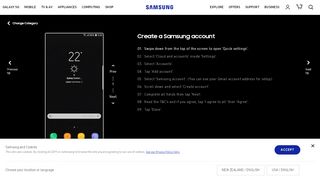 
                            4. Galaxy Smartphone - Create a Samsung account | Samsung NZ