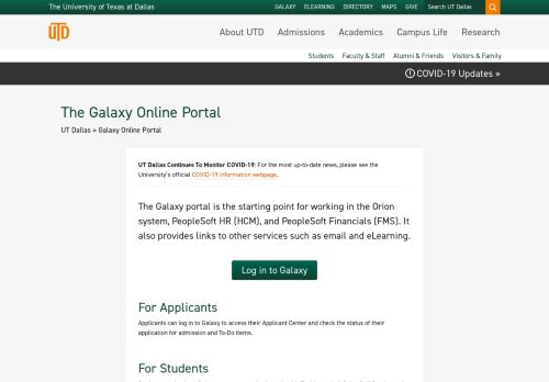 
                            5. Galaxy - The University of Texas at Dallas